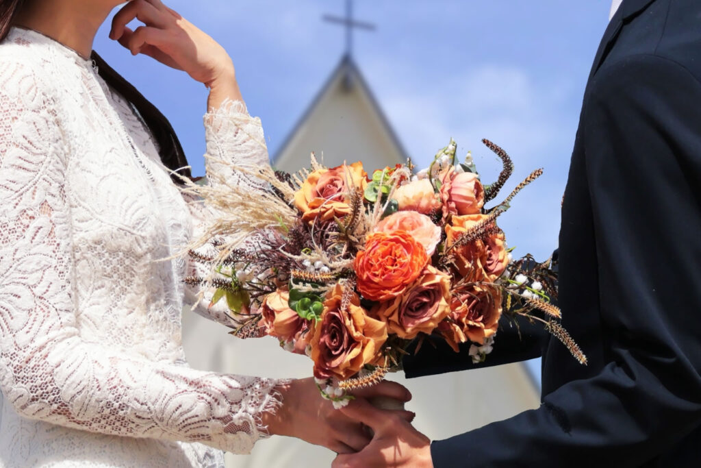 教会で結婚式